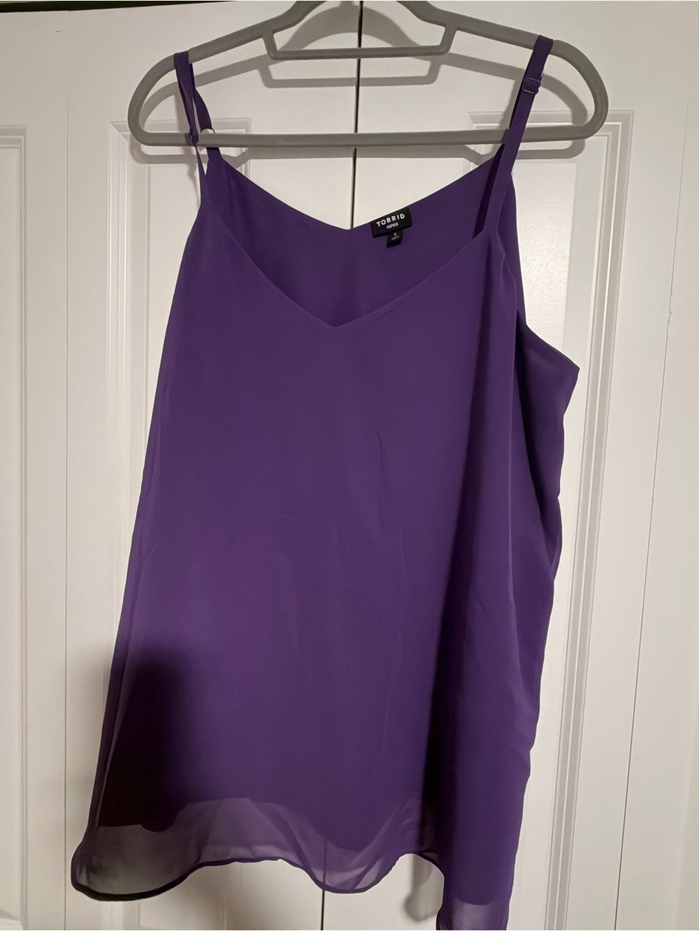 torrid Purple V-Neck Adjustable Strap Cami
